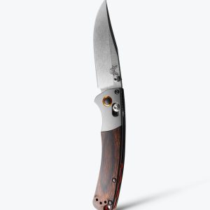 Mini Crooked River | Gray Aluminum & Wood | Clip-point