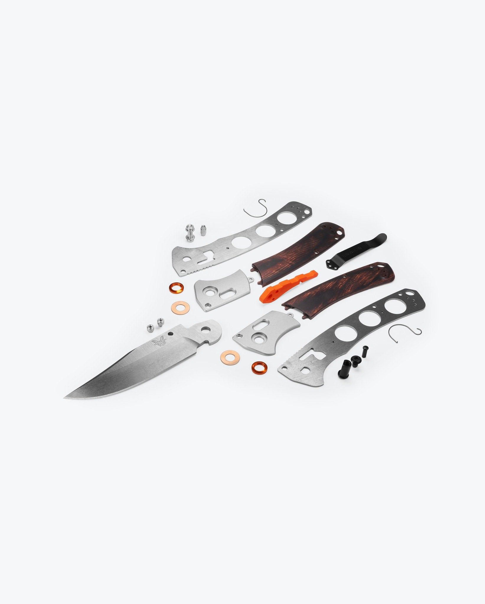 Crooked River | Gray Aluminum & Wood | Clip-point - Image 6
