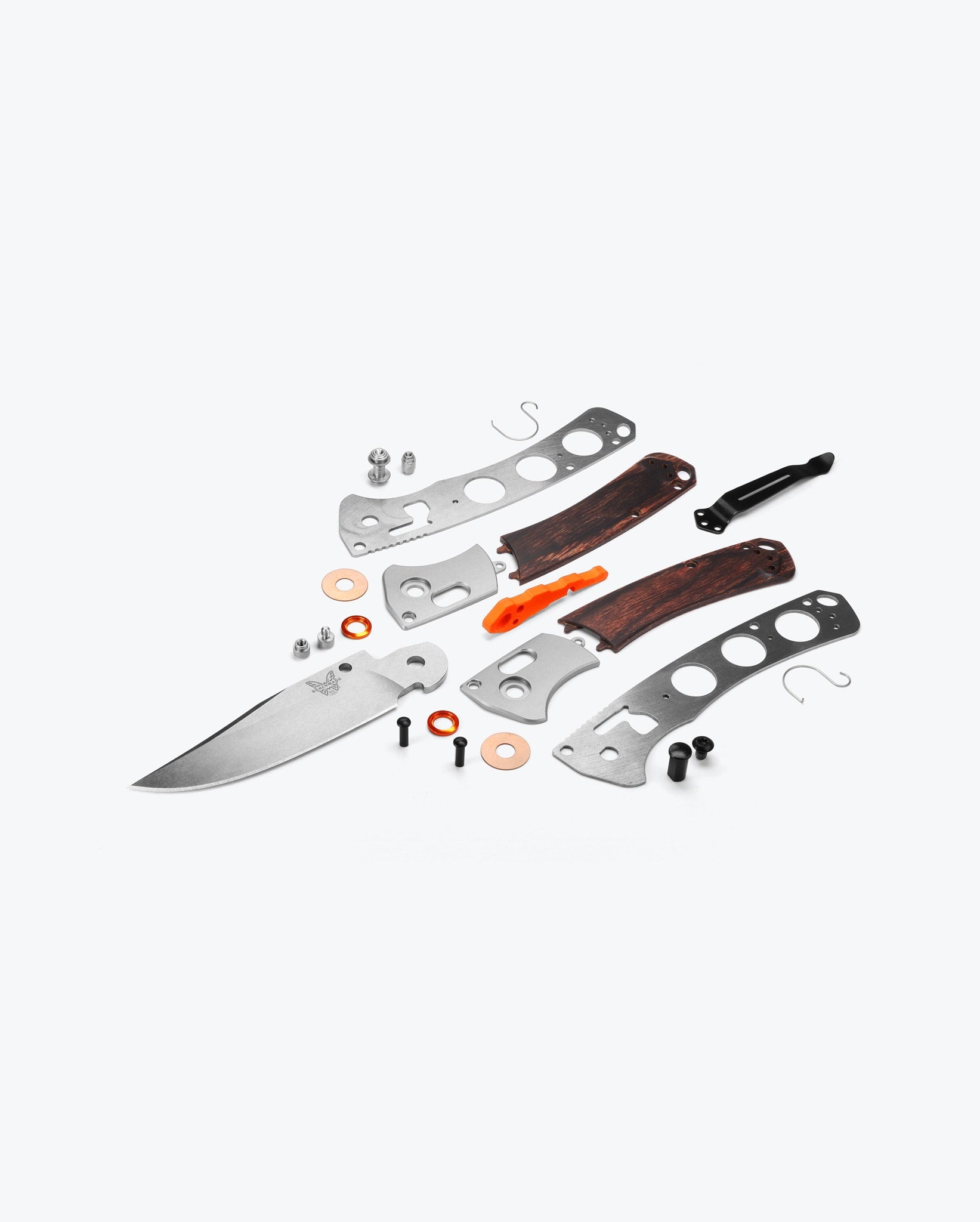Mini Crooked River | Gray Aluminum & Wood | Clip-point - Image 6
