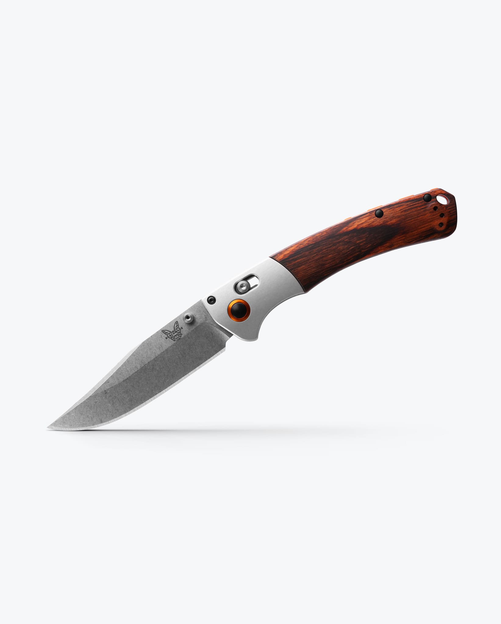 Crooked River | Gray Aluminum & Wood | Clip-point - Image 2