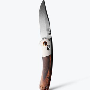 Crooked River | Gray Aluminum & Wood | Clip-point
